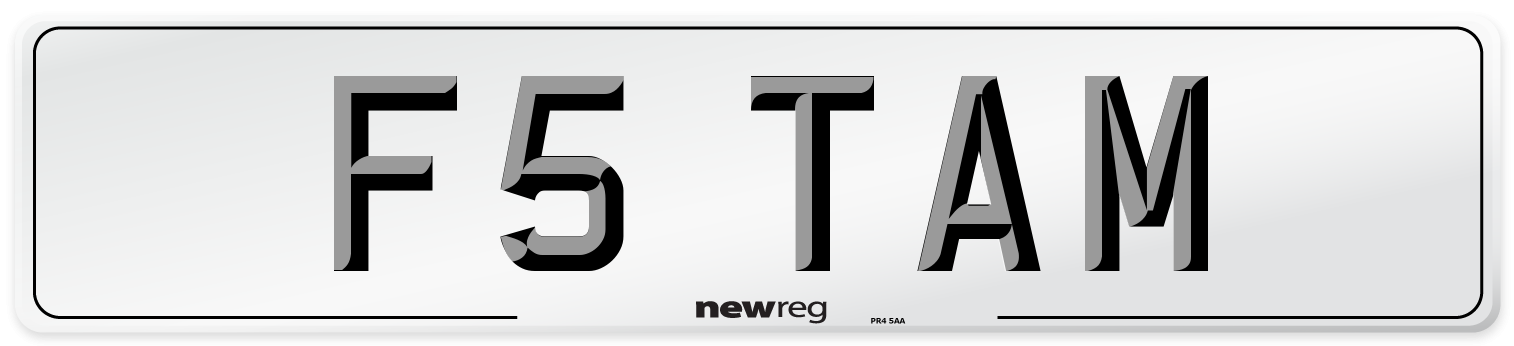 F5 TAM Number Plate from New Reg